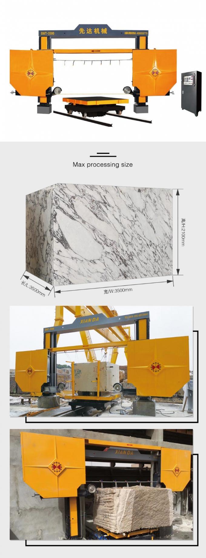 Marmorblock-Behandlung Diamond Wire, Steindraht sah Maschine, Diamond Wire Saw Machine, Draht sah Schneidemaschine für Marmorblock Xianda