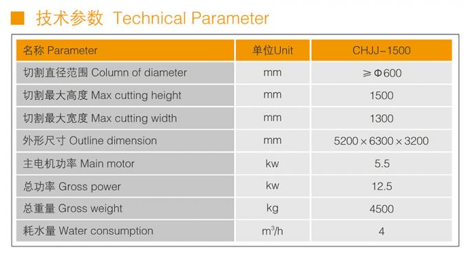 Cnc-Kreisplatten-Steintrennmaschine-konkrete Beschränkung 0