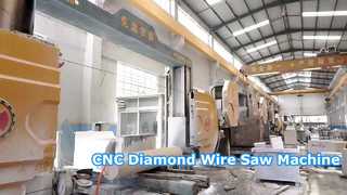 4-Achsen-CNC-Diamantdrahtsägemaschine zum Schneiden von Granit- und Marmorblöcken und zum 3D-Steinprofilieren