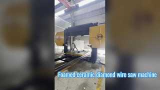 Diamantdrahtsägemaschine aus geschäumter Keramik