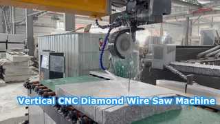 Vertikale CNC-Diamantdrahtsägemaschine für Granitmarmor
