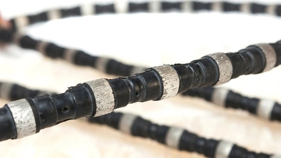 11.5mm Diamond Marble Wire Saw Quarrying Werkzeuge zum Schnitt des harten Steinfelsens
