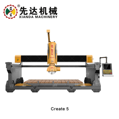 Die 5 Achsen-Brücke sah Schneidemaschine-dauerhaften magnetischen Synchronmotor 22kw