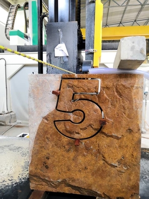 5 Achse CNC-Draht-Säge-Steintrennmaschine für die Formung der Granit-Marmor-Platte