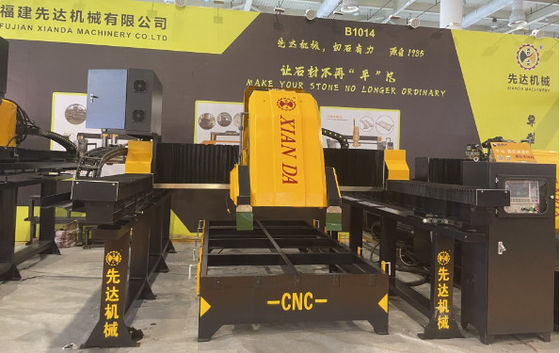 Lineare Schneid- und Fräsmaschine vom Brückentyp