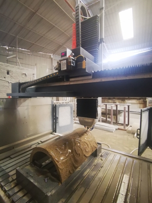 Präzision 4-Achsen-Bogen-Slab & Spalte Stein-Schnitzmaschine