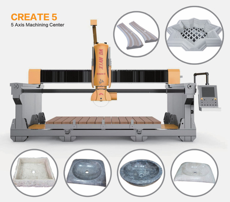 Präzision 5 Achsen Brücken Schneidmaschine für Arbeitsplatte und Spezialformen