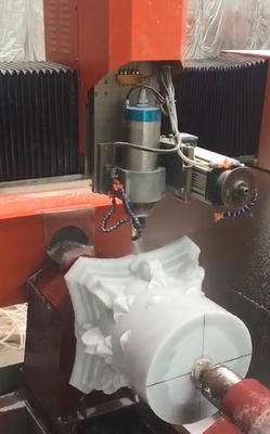 CNC-Steinschnitzmaschine 4 Achsen-Genauigkeitskontrollsystem