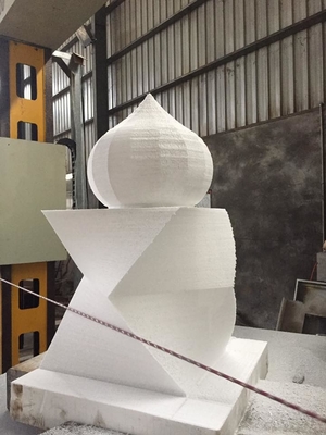 Automatisches Schneiden von Marmor, Schneiden von Stein, Diamantdrahtsäge für 3D-Formen