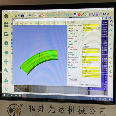 Präzises Schneiden mit 5-Achsen-Stein-Schneidemaschine und maximale Hebereise von 500 mm