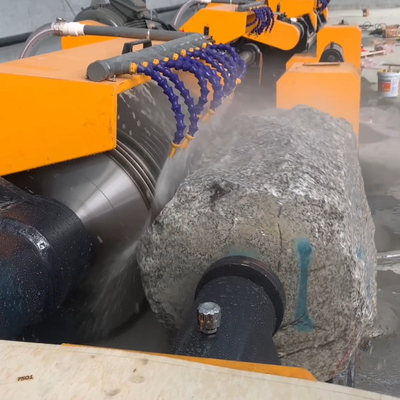 Hochproduktive runde Kugelformmaschine für Steinbollard