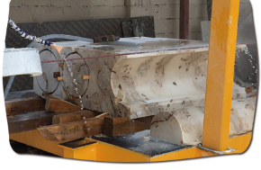 4-Achsen-CNC-Diamantdrahtsägemaschine Präzisionssteinschneiden für spezielle Formen und gebogene Designs