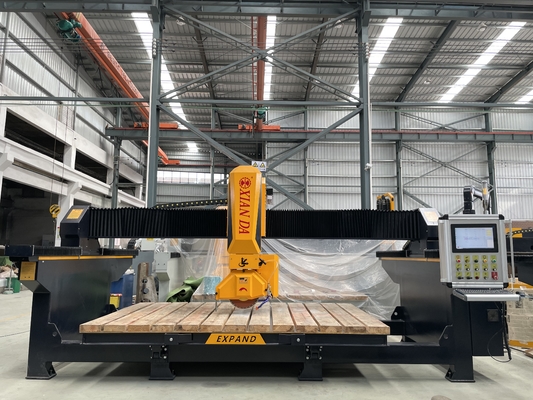 4 Achsen CNC-Brücke Säge Schneidemaschine zum Schneiden Fräsen Bohren Verarbeitung Stein Granit Marmor Quarz Küche Schreibtisch Fliesen Fliesen Waschbecken Ausschnitt
