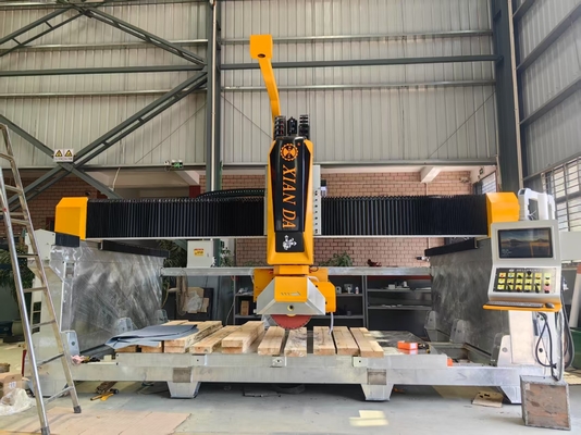 Italien Software 5 Achsen CNC Granit Marmorfliesen Schneider Stein Schneiden und Sink Schneiden Fräsen Gravur Brücken Säge Maschine in Amerika