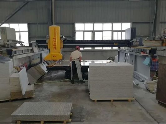 Vierscheiben-Kantenschneidemaschine für Säulenplatten aus Granit, Marmor und Quarz
