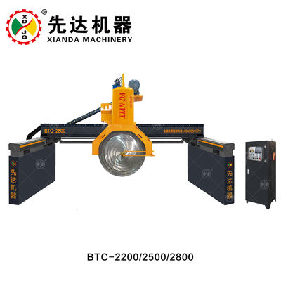 Automatischer Brücken-Mehrblatt-Blockschneider mit Max-Blattdurchmesser 2800 mm und Max-Verarbeitungslänge 3600 mm für Granitmarmor