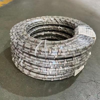 Precision Cutting Marble Diamond Wire Saw Rope with Marble-Optimized Diamond Segments and Flexible Rope Core