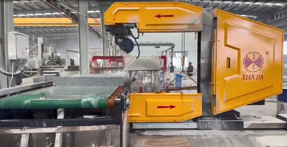 Vertikale CNC-Drahtsägemaschine für gebogene Bordsteine