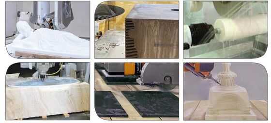 5 + 1 Achsen CNC-Bearbeitungszentrum für Granit-Marmor 3D-Skulptur, Tub
