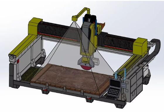5-Achsen-Steinschneidemaschine mit DDX-System