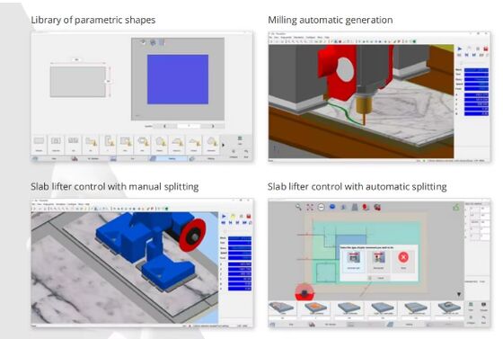 5-Achsen-Steinschneidemaschine mit DDX-System