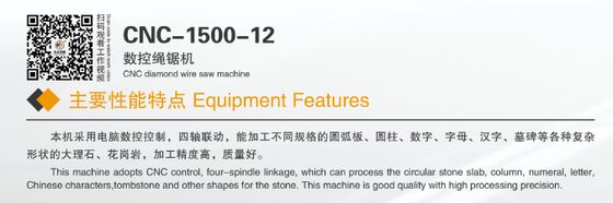 Kompakte 4-Achsen-CNC-Diamantdrahtsäge für Marmor-Granit-Profilierung - Kleine Stein-Schneidemaschine mit CE-Zertifikat