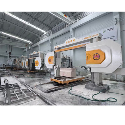 High Efficiency CNC Control Diamond Wire Saw Machine with Four-Spindle Linkage for Stone Cutting