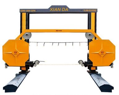 Portal-bewegliche Diamantdrahtsäge mit einer maximalen Bearbeitungsgröße von 3500*3500*2200 mm und CNC/PLC-Steuerung für hochpräzises Steinschneiden