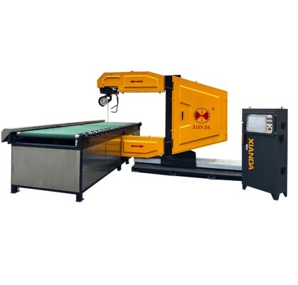 Vertikale CNC-Drahtsäge mit PLC-Steuerung für das Steinschneiden, Wasserverbrauch von 4 m3/h, Drahtlänge von 20-50 m