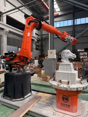 6-Achsen-CNC-Roboter-Stein-Schneidemaschine mit interpolierter Steuerung und BT40 Spindel für 3100mm Großschnitzerei