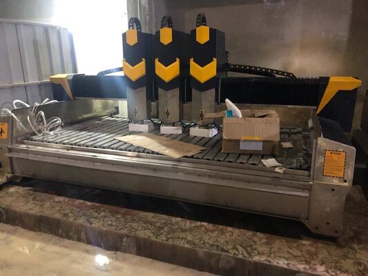 CNC-Steinschnitzmaschine mit 0,02mm Präzision, 15m/min Luftgeschwindigkeit und elektrisch betrieben für taktiles Pflasterstein