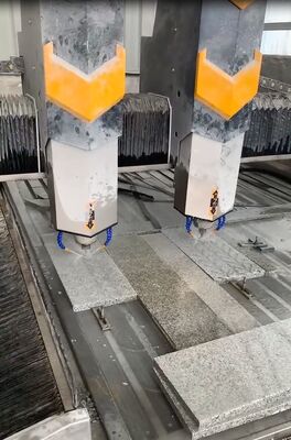 CNC-Steinschnitzmaschine mit 0,02mm Präzision, 15m/min Luftgeschwindigkeit und elektrisch betrieben für taktiles Pflasterstein