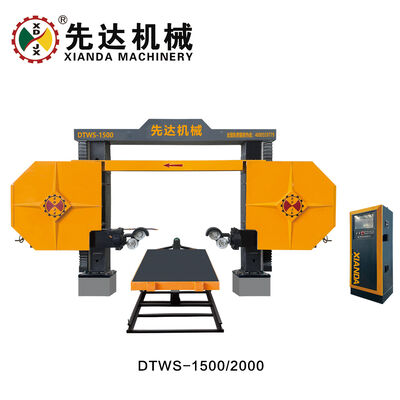 CNC-Diamantdrahtsägemaschine mit einer maximalen Bearbeitungsgröße von 1500 x 3000 x 1200 mm, 11-kW-Hauptmotor und 360°-Drehung