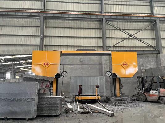 PLC-Steuerung Diamantdrahtsäge Maschine für Granitmarmor mit 3500x3500x1800mm Max Verarbeitung Größe und 15KW Hauptmotor