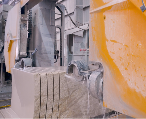4-Achsen CNC-Drahtsäge-Schneidemaschine für Sonderformen aus Stein | Bearbeitungsanlage für unregelmäßige Steinprofile