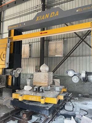 Xianda Discovery 5-Achs CNC Diamantdrahtsäge für Marmor Granit 3D Bogen Säulenformung Stein Profilfräser
