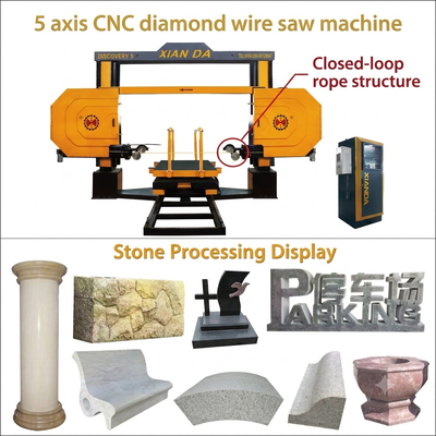 5-Achs-CNC-Diamantdrahtsäge für Granit- und Marmorschneiden mit einer Bearbeitungsgröße von 2600 × 3000 × 1500 mm