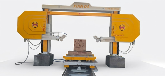 Discovery 4 CNC Diamantdrahtsäge mit 360° servogesteuertem Arbeitstisch und 20-40 M/S Schnittgeschwindigkeit für präzises Steinschneiden