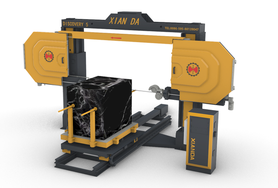 5 Achsen CNC-Diamantdrahtsäge mit 11kw Hauptmotor für die 3D-Formverarbeitung in Marmor und Granit