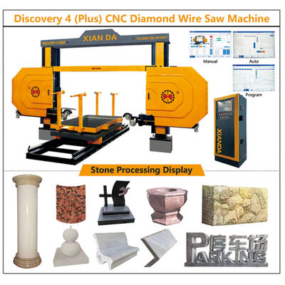 4 Achsen CNC-Diamantdrahtsäge für das Profilieren komplexer Steine