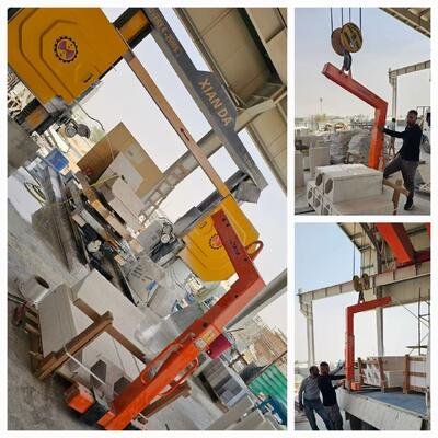 4-Achsen CNC-Diamantdrahtsäge mit 360°-Servo-Drehtisch und 20-Tonnen-Tragfähigkeit für Steinschnitte