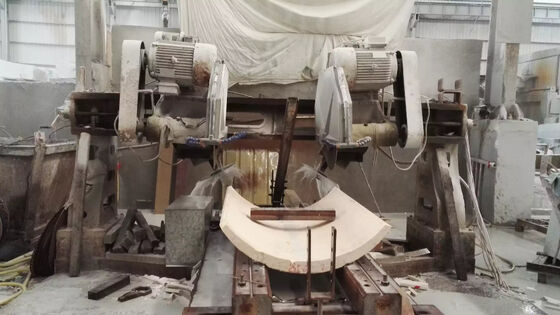 Hochleistungs-Vierscheiben-Kantenfräsmaschine für Marmor-Granit-Säulenplatten