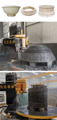 PLC-Steuerung Spalte Kappe und Basis Profiling-Maschine für Marmor Granit