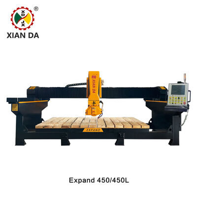 4+1 Achsen CNC-Brückensäge, Granit Marmor Quarzstein Schneidemaschine für Arbeitsplattenbearbeitung, Xianda Expand 450MC / 450L-MC