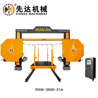 XIANDA RSM‐3500‐21 Diamantdrahtsäge, 2-Achsen-PLC-Bewegungssteuerung Steinblock-Schneidemaschine für Granit-Marmor-Teilmaschine
