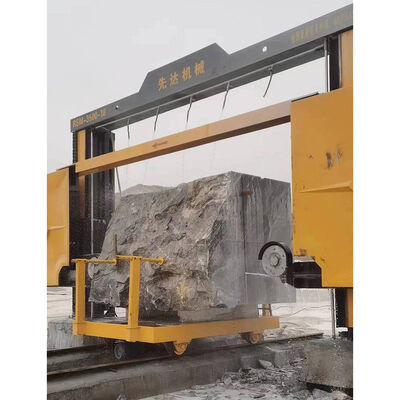 XIANDA RSM‐3500‐21 Diamantdrahtsäge, 2-Achsen-PLC-Bewegungssteuerung Steinblock-Schneidemaschine für Granit-Marmor-Teilmaschine