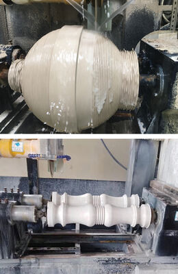 PLC/CNC-Steuerung Zwei-Pc-Balluster-Schneidemaschine für Marmor-Granit