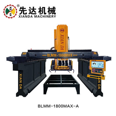 XIANDA BLMM‑1800MAX‑A/B 3-Achsen CNC Doppelträger-Brücken-Stein-Linien-Schneid-Fräsmaschine für speziell geformte Granit-Marmor-Steinprofilierung