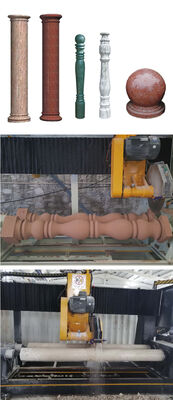 PLC/CNC massive Säulen-Pfeiler-Schneidemaschine für Marmor-Granit-Bearbeitung