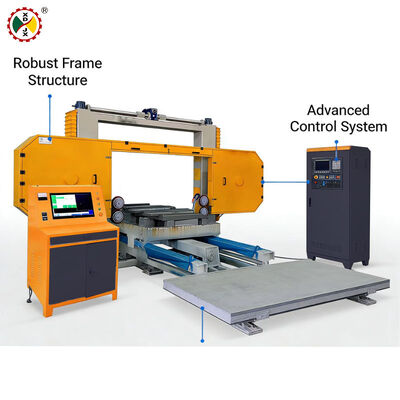 CNC-Doppelzweck-Horizontal-Steinplattenspaltmaschine für die Sekundärzerspanung von fertigen großen Platten